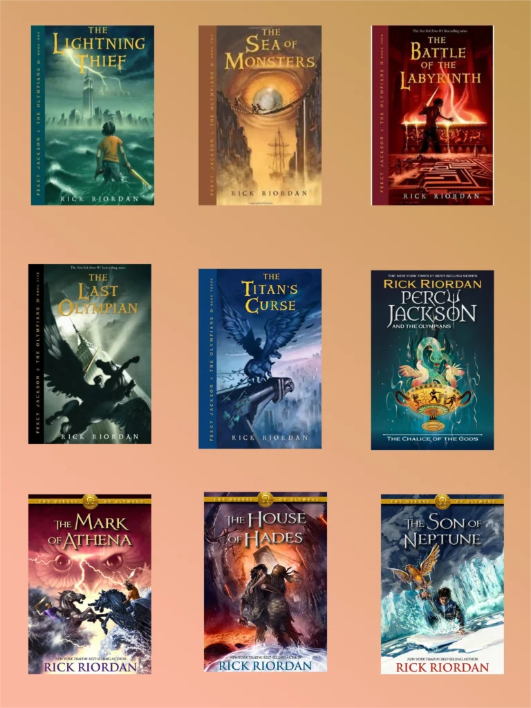 Rick Riordan Books in Order, Images merge.